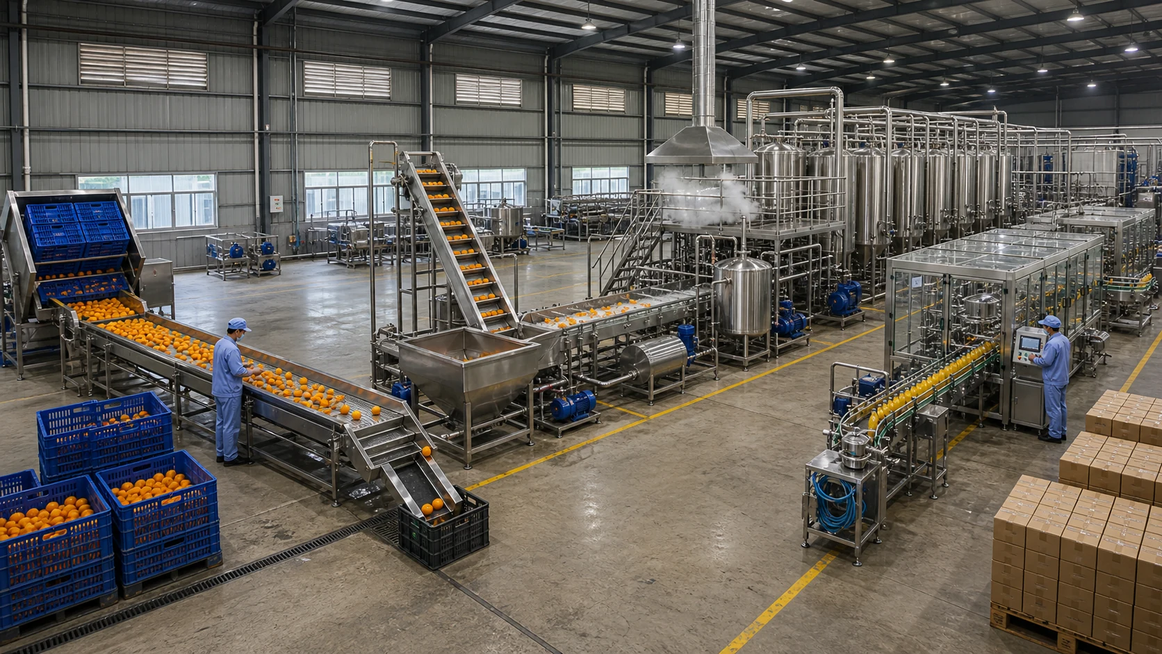 ANMX food processing factory line scene